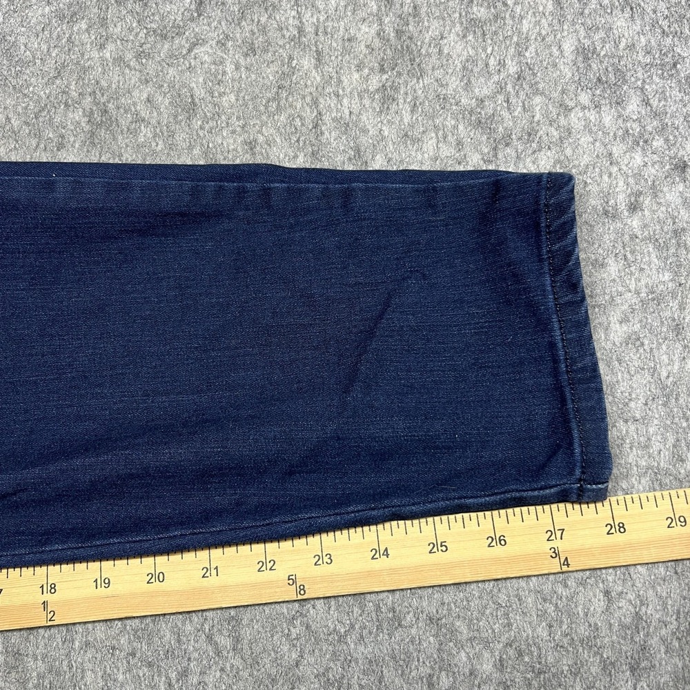 Martha Stewart Jeans Womens 22W Blue TSV Skinny High Rise Floral Embroidered - Picture 15 of 16
